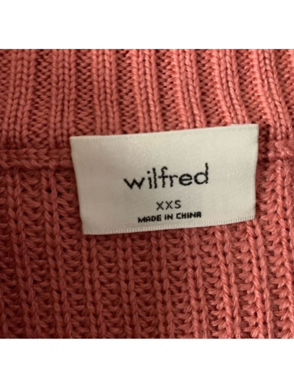 Wilfred Coral Pink Scalloped-Hem Crewneck Sweater - Picture 2 of 2